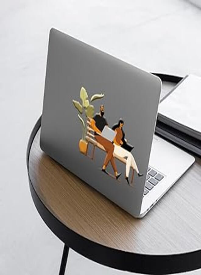 Generic Laptop skin size 15×15 on the outside and 8×7 on the inside, removable Laptop skin, Sticker multi-colored, transparent vinyl plastic sticker - 6221243360643