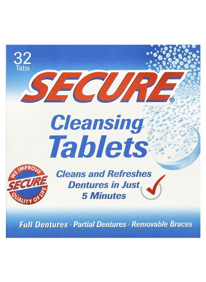 Secure Denture - Secure Denture, Cleansing Tablets, 32 Tabs - Image 1
