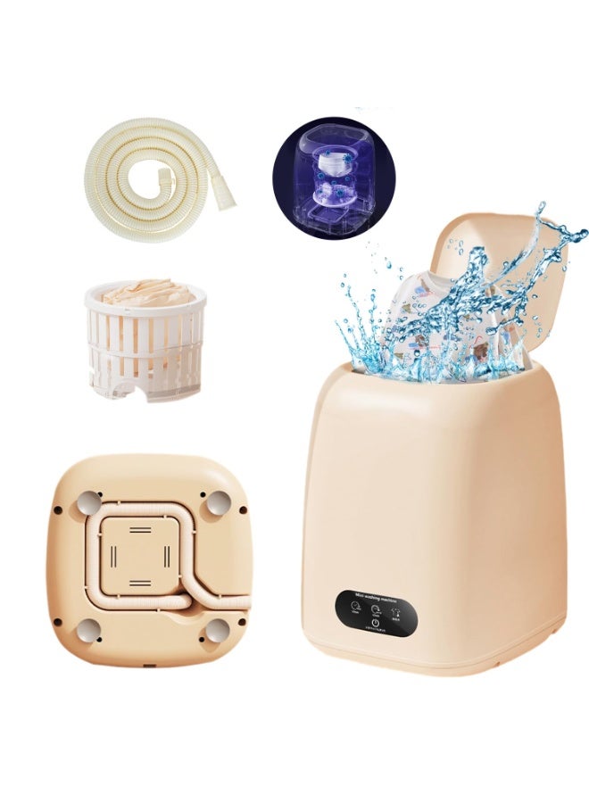 ميون غسالة محمولة، غسالة صغيرة بسعة 9 لتر مع تحكم باللمس، 3 أوضاع تنظيف عميق لغسل ملابس الأطفال أو الملابس الداخلية أو الأشياء الصغيرة من الغسالة المحمولة، هدية للبنات والأم - Image 1