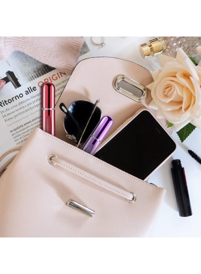4Pcs Mini Refillable Perfume Portable Atomizer Bottle Refillable Perfume Spray, Refill Pump Case for Traveling and Outgoing (5ml, 4 Pack) - Image 2