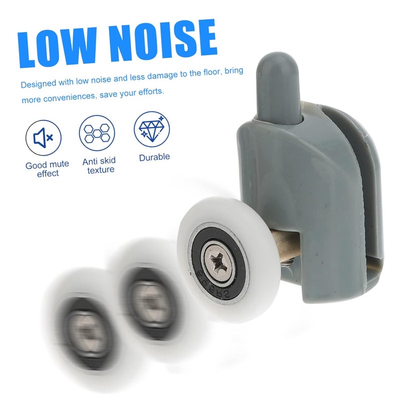 10Pcs ABS And Iron Shower Door Rollers Wheels For Smooth Sliding Door Operation Easy Installation - Image 4