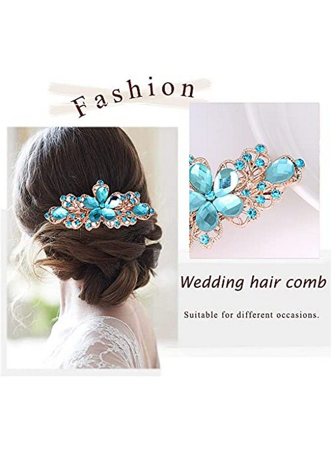 maycreate 3pcs Hair Flare Clips for Women Rhinestone Hair Clips French HairHair Accessories for Women StylishBarrettes Spring Clip Bridal Formal Event Jewelry Accessory for Women and Girl - Image 4