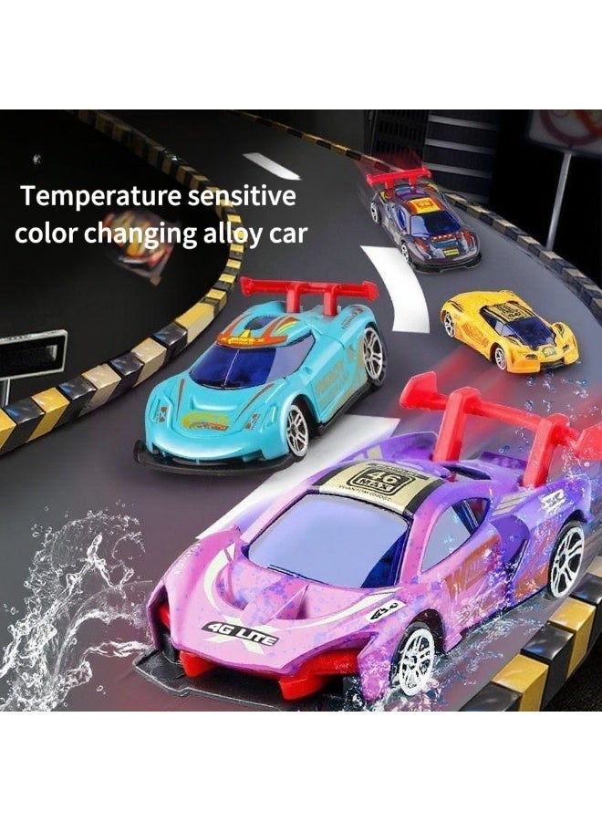 Water color changing car toy sports car model alloy racing car ornaments car model gift, size 8*3*2cm (black) - Image 2