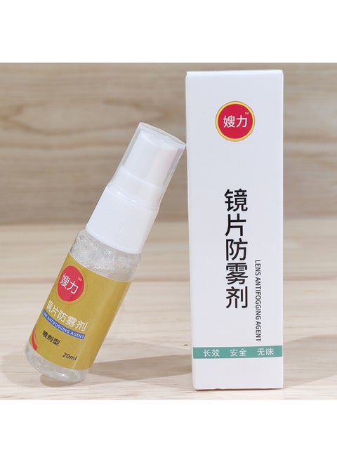 Anti-fogging Agent For Myopia Glasses Goggles Lens Goggles Helmet Spray Anti-fogging Liquid Myopia Spray Glass-Color:Lens Anti-fog Agent 20ml [single Bottle] Box