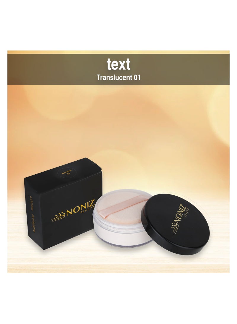 NONIZ BEAUTY NONIZ Finishing Loose Powder - Matte Finish-Oil Absorbing-Vegan Formula-Cruelty-free Makeup-Setting Powder - Image 5