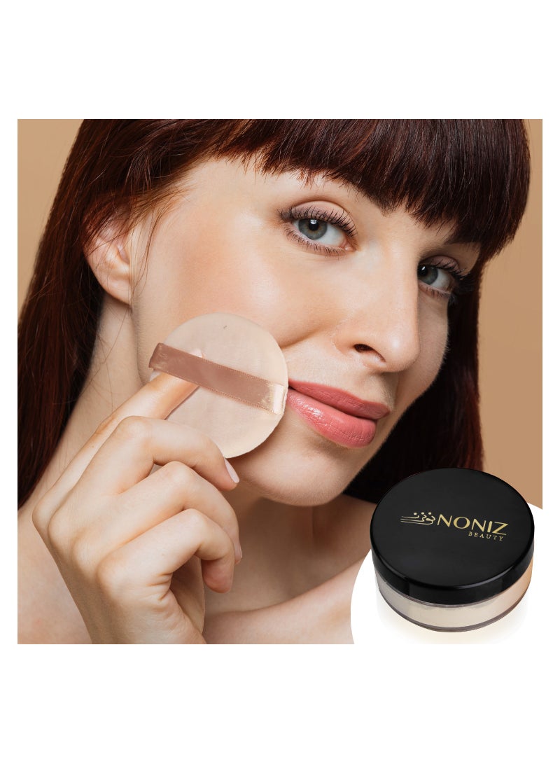 NONIZ BEAUTY NONIZ Finishing Loose Powder - Matte Finish-Oil Absorbing-Vegan Formula-Cruelty-free Makeup-Setting Powder - Image 4