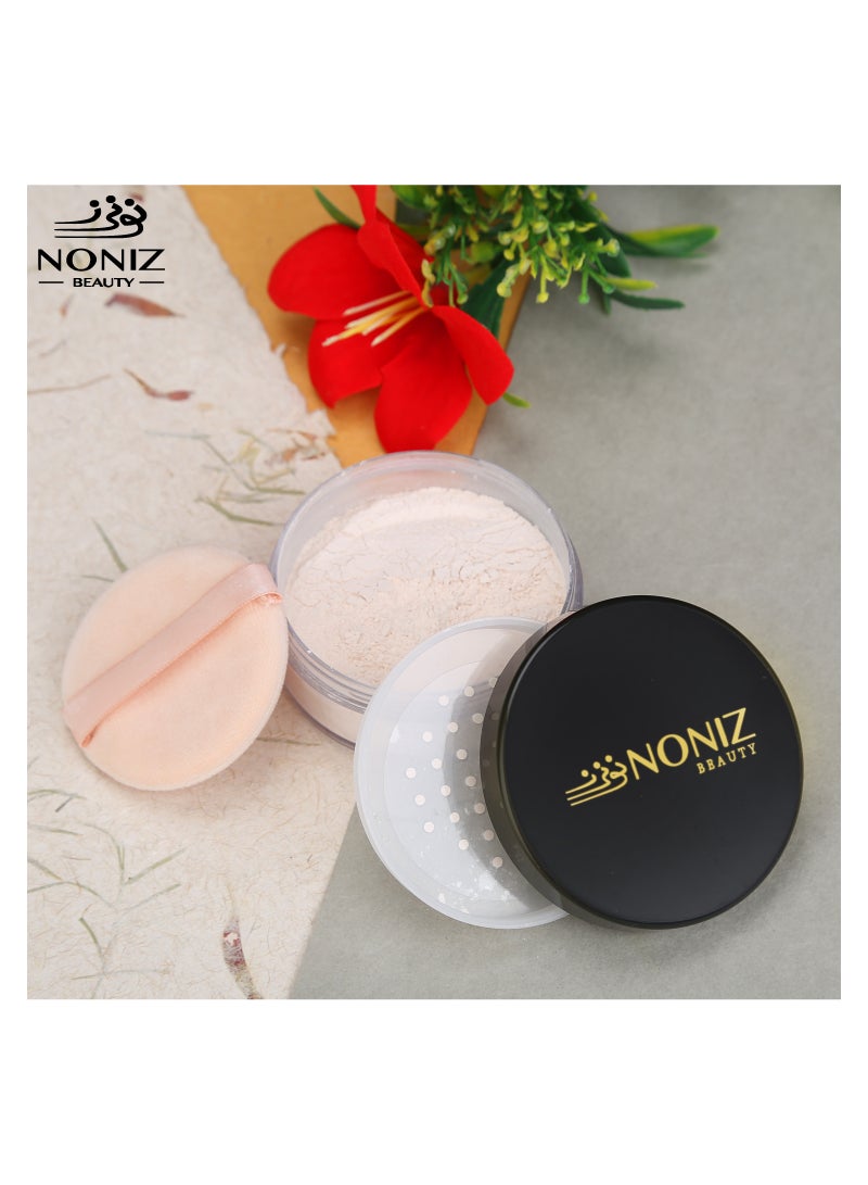 NONIZ BEAUTY NONIZ Finishing Loose Powder - Matte Finish-Oil Absorbing-Vegan Formula-Cruelty-free Makeup-Setting Powder - Image 3