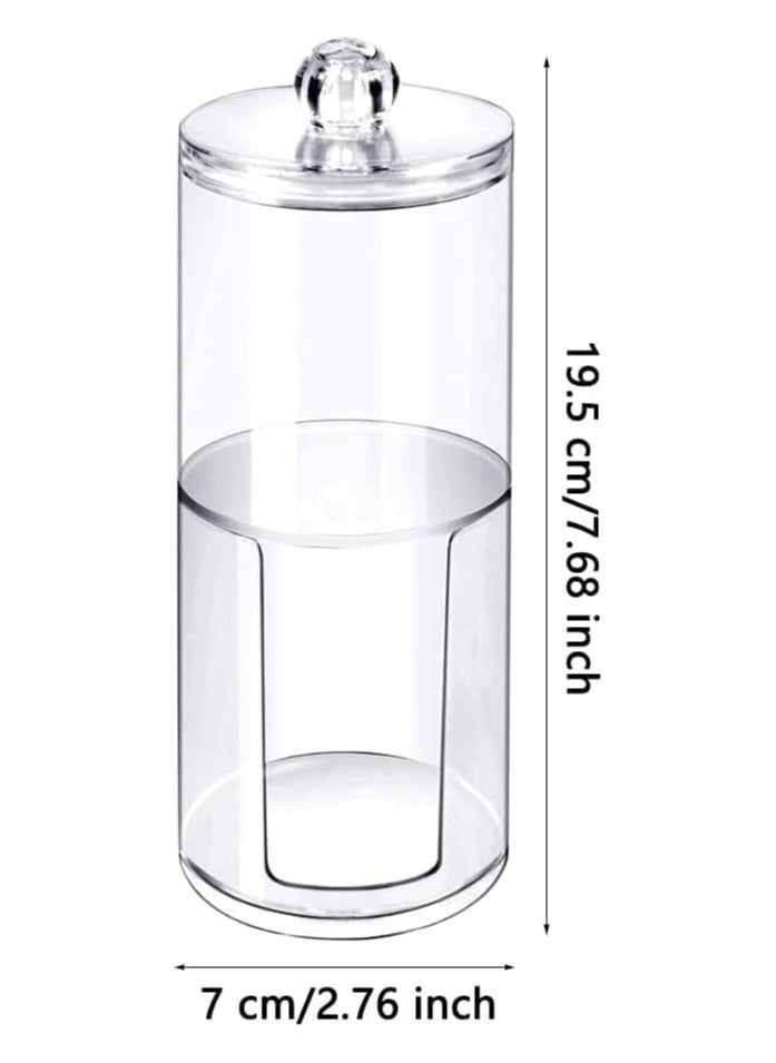 Generic - Double Layer Acrylic Cotton Pads and Ear Swabs Organizer - Image 1
