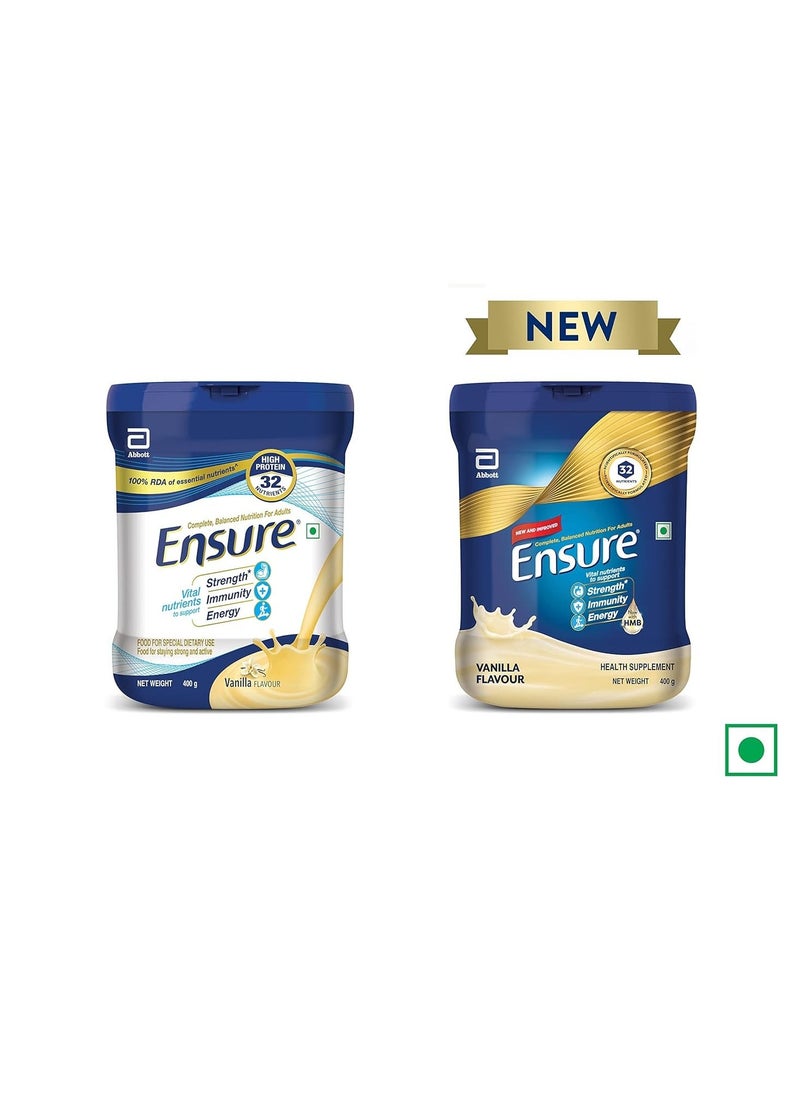 Ensure Nutritional Supplement Drink 32 Nutrients High Protein Calcium Vitamin D Vanilla 400g - Image 2