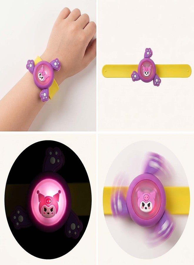 ascension Pack of 12 Kids Wrist Band with Silicone Strap - Cartoon Bracelet Rakhi Spinning Toy for Boys and Girls Birthday Return Gift for Kids Rakhi For Brother, Bhaiya (Assorted Design) - Image 3