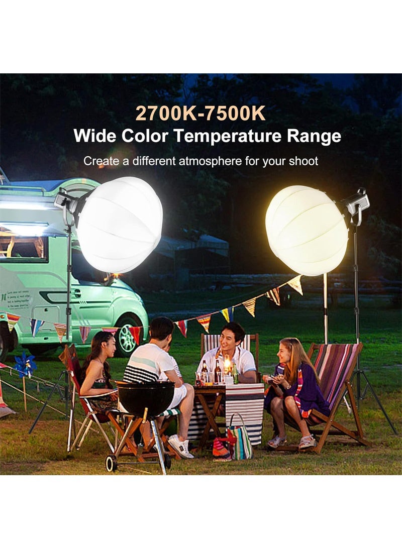 Glanfen Professional Photography Studio Lighting Kit,500W 2700-7500K 3 Colors LED Monolights with Softbox and Stand for Photography/Video Recording/Live Streaming - Image 2