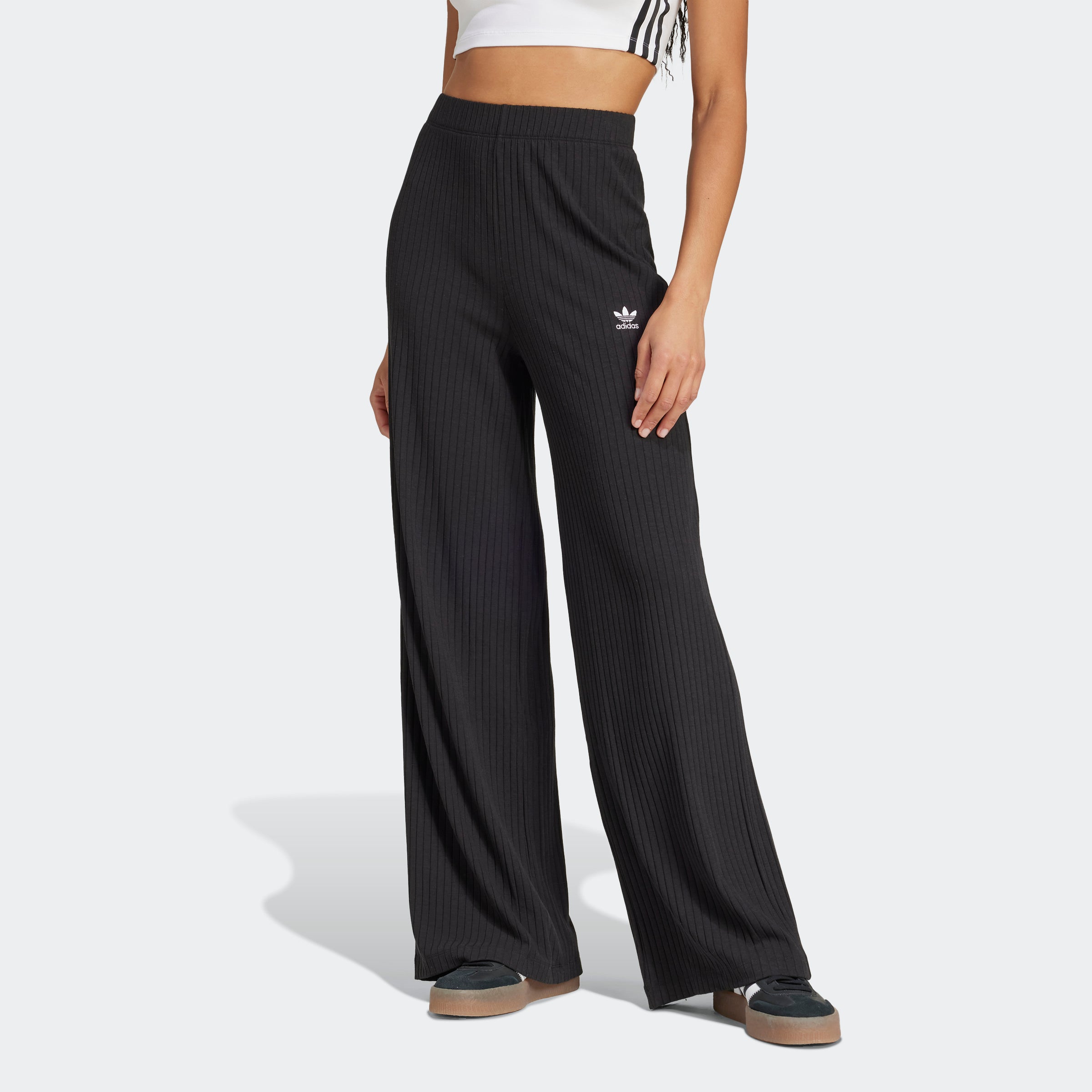 Adidas Lounge Ribbed Flared-Leg Joggers for Women | Best