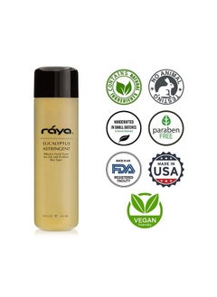 Raya Eucalyptus Astringent With Aha 6 Oz (G207) | Exfoliating Glycolic Facial Toner For Oily And Breakout Skin | Helps Balance Ph And Dry Up Blemishes | Made With Alpha Hydroxy Acids  - Image 5