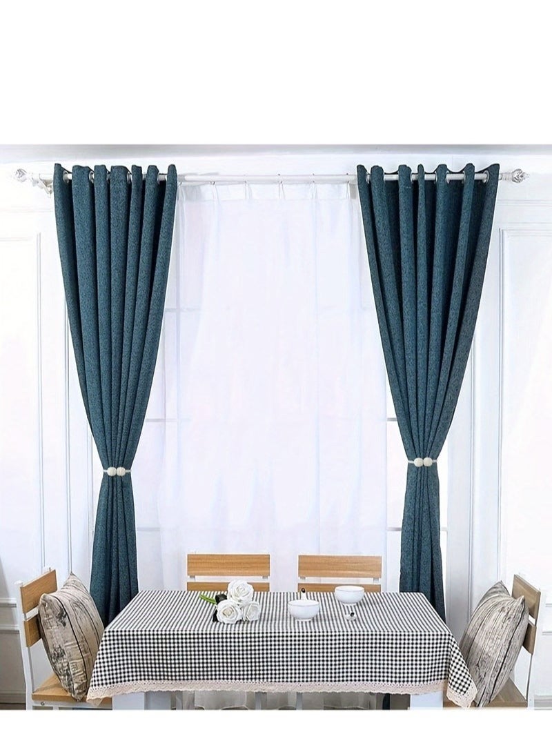 2pcs Magnetic Curtain Tiebacks, Window Tieback Holder Decorative Rope Fixer Classic Tie Curtain Holdback For Home Office Window Drapes - Image 5