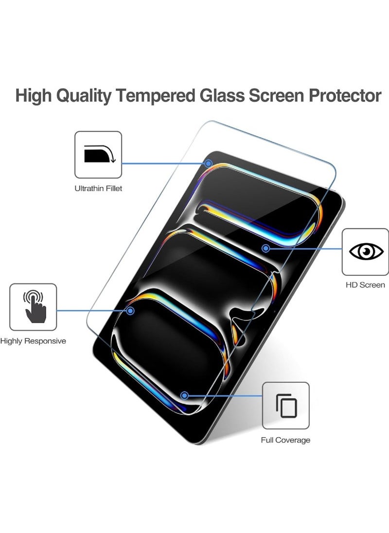 Captaintech 2024 iPad Pro 13 & iPad Air 13 Tempered Glass Screen Protector (1 Pack) - Compatible with M4/M2 Models | Ultra-Thin Scratch-Resistant Film  - Image 3