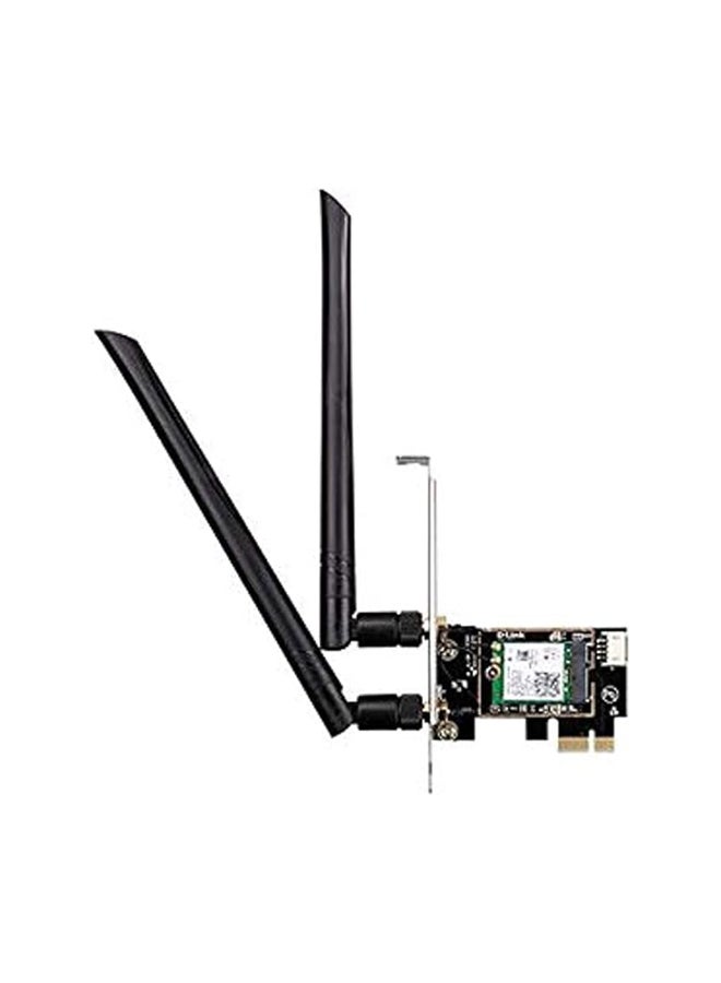 D-Link AX3000 Wireless Dual Band PCI Express Adapter, MU-MIMO, Wifi 6, 3000Mbps Speed, Bluetooth 5.0, 5 Dbi Antennas, Easy Installation | DWA-X582 Black - Image 1