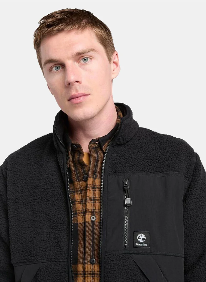 Timberland Men's Sherpa Mix Media Fleece Jacket
