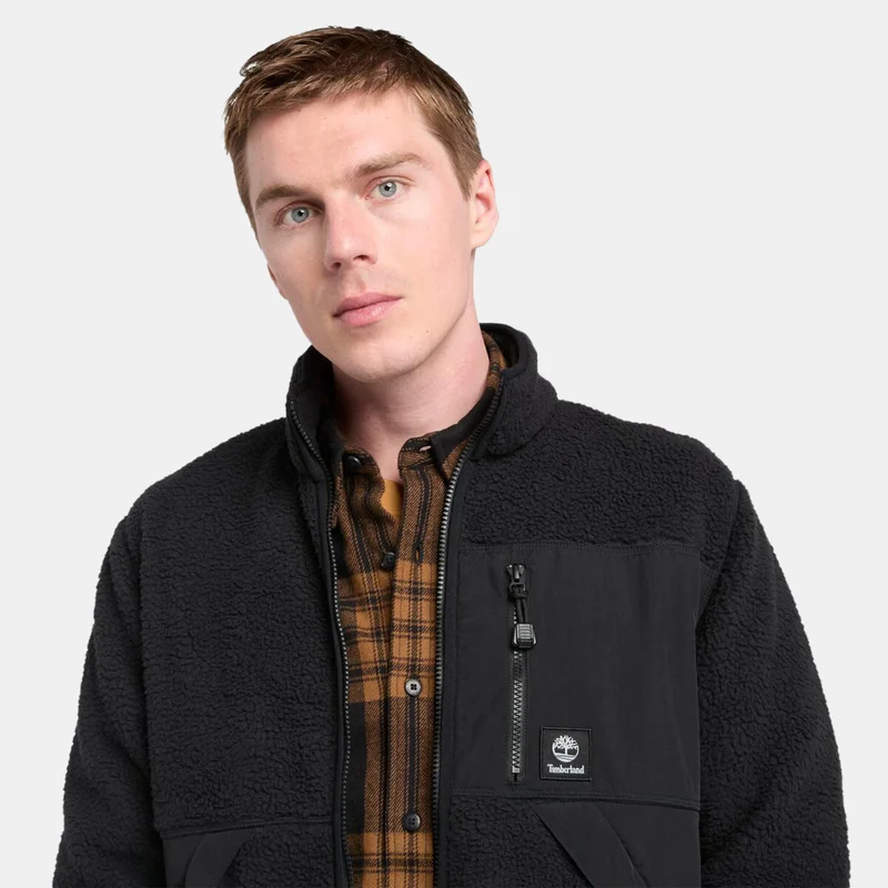 Timberland Men's Sherpa Mix Media Fleece Jacket