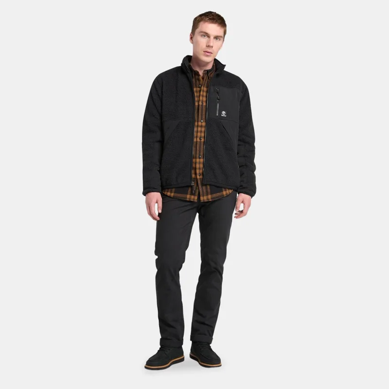 Timberland Men's Sherpa Mix Media Fleece Jacket