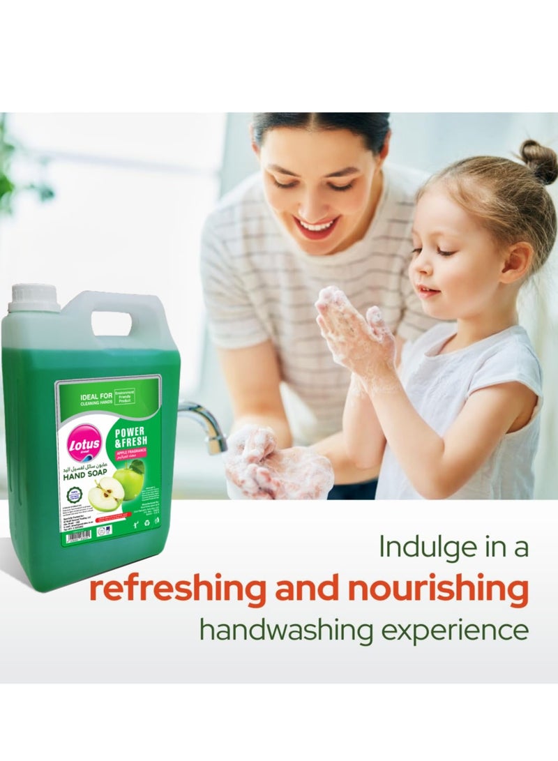 Lotus Alwadi 5L Lotus Alwadi Anti-Bacterial Hand Wash, Apple fragrance, (3x5L) - 3 Gallons/Carton - Image 2