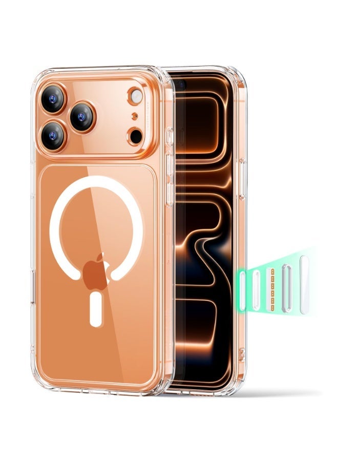 أنيوغرو متوافق مع حافظة Apple iPhone 17 Pro Max،  دعم MagSafe المغناطيسي، غطاء شفاف iPhone 17 Pro Max مع زر كاميرا مستقل، حماية من السقوط بمستوى عسكري - شفاف - Image 1