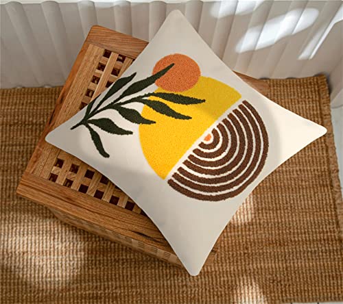 Merrycolor Abstract Boho Sun Throw Pillow Covers 18x18 Mid Century Modern Pillow Covers Boho Pillows Decorative Throw Pillow Case Minimalist Bohemian Aesthetic Pillow Covers for Bed Couch Home,1PC - Image 5