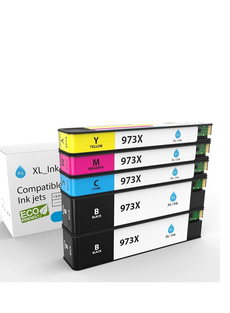 Terabyte 973X Printer Cartridges Multipack Compatible with HP 973X 973 XL for HP PageWide Pro 477dw 477dwt 477dn 452dw 452dwt 452dn 552dw 577dw 577z Managed MFP P57750dw P55250dw (4 Pack of - Image 4