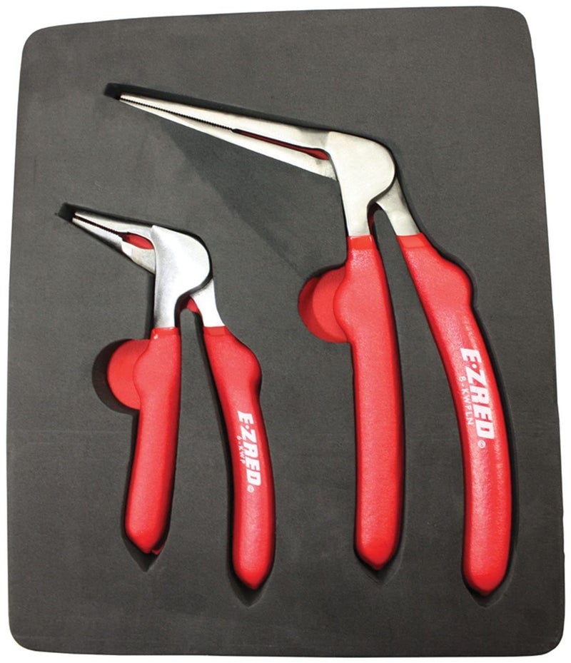 E-Z Red EZRED KWP2 Kiwi Bent Head Needle-Nose Pliers, Set of 2 - Image 1