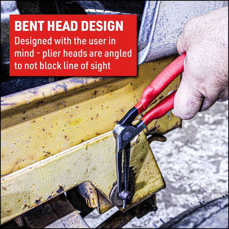 E-Z Red EZRED KWP2 Kiwi Bent Head Needle-Nose Pliers, Set of 2 - Image 3