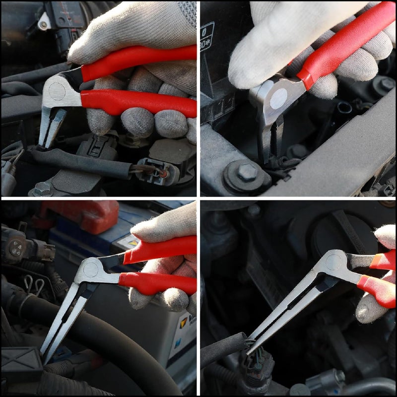 E-Z Red EZRED KWP2 Kiwi Bent Head Needle-Nose Pliers, Set of 2 - Image 5