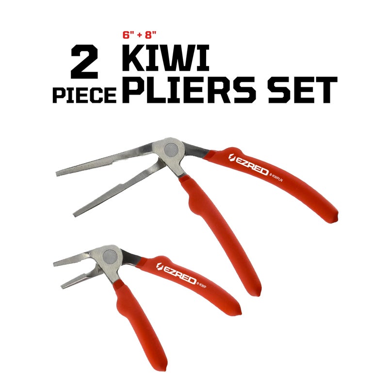 E-Z Red EZRED KWP2 Kiwi Bent Head Needle-Nose Pliers, Set of 2 - Image 2