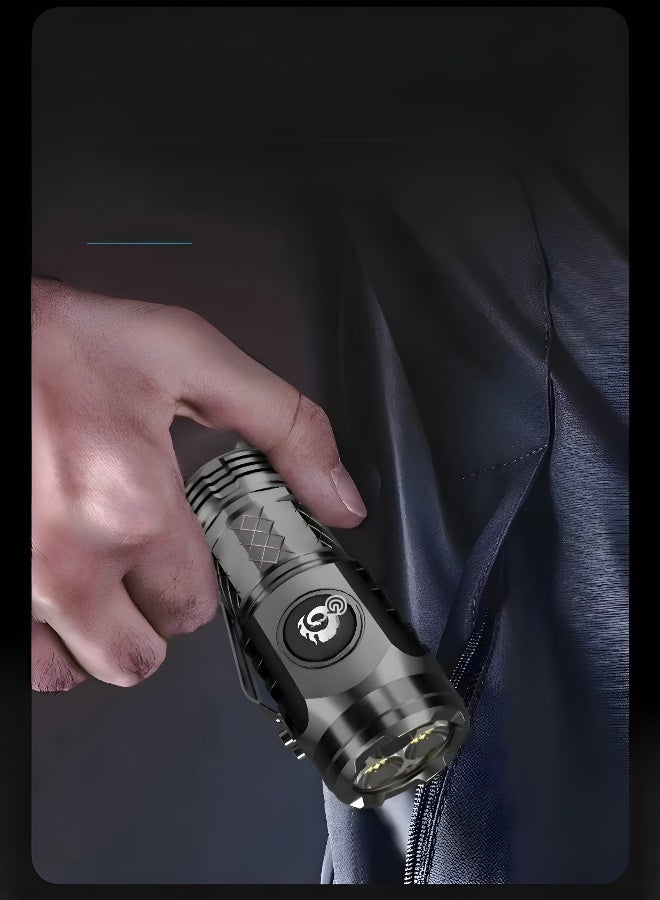 Strong light flashlight, super bright home rechargeable flashlight, outdoor night riding portable LED light, waterproof flashlight, super strong lumen, long-range flashlight - Image 3