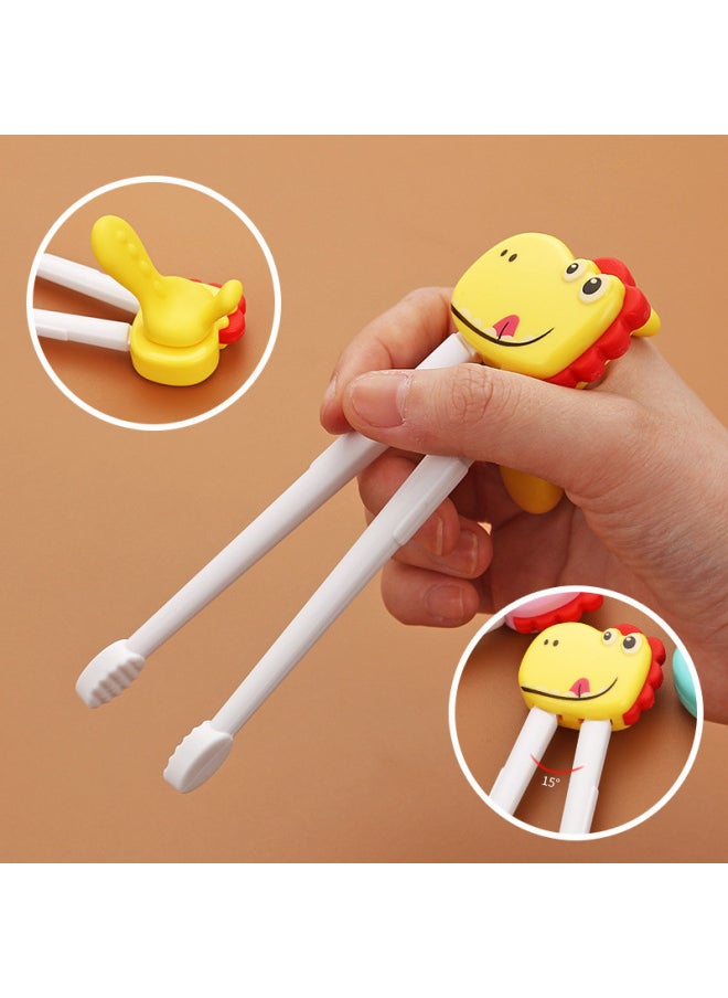 Generic - Children's 304 Stainless Steel Portable Tableware Cartoon Spoon Fork Learning And Training Chopsticks Dinosaur Baby Fork Spoon Set-Specifications:Tableware-Color:Small-Powder Handle Unicorn Spoon - Image 1