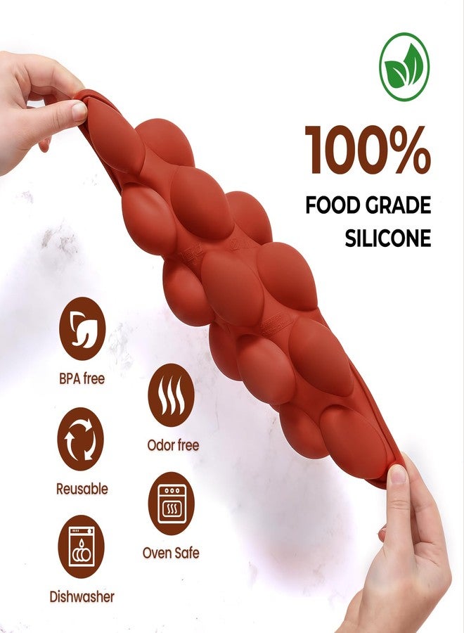 Fimary Medium Silicone Hot Chocolate Bomb Molds, 2 Packs 15 Holes Semi Sphere Mold 2" Half Sphere Silicone Baking Molds for Making Chocolate, Cake, Jelly, Dome Mousse - Image 5