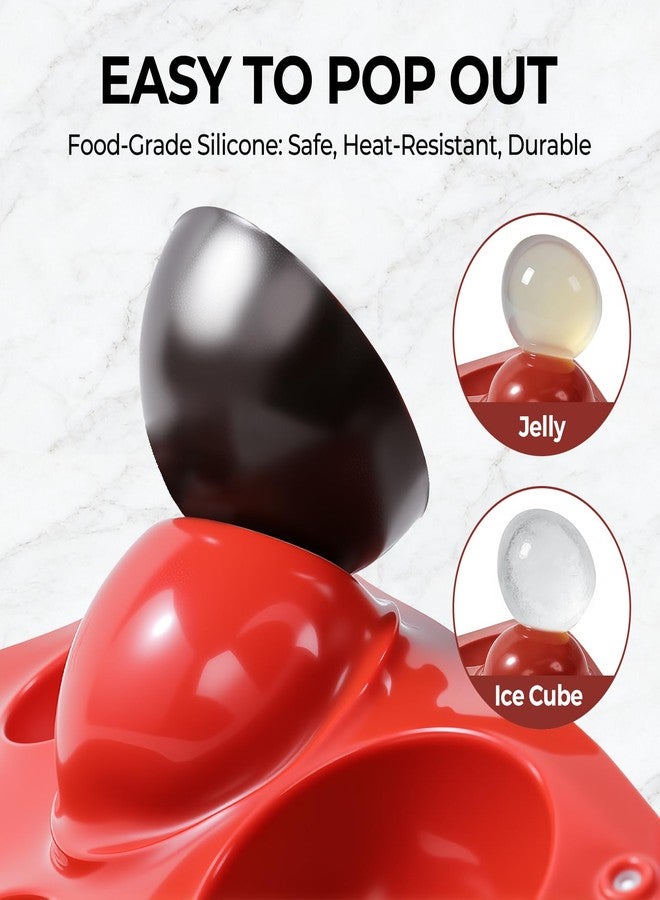 Fimary Medium Silicone Hot Chocolate Bomb Molds, 2 Packs 15 Holes Semi Sphere Mold 2" Half Sphere Silicone Baking Molds for Making Chocolate, Cake, Jelly, Dome Mousse - Image 3