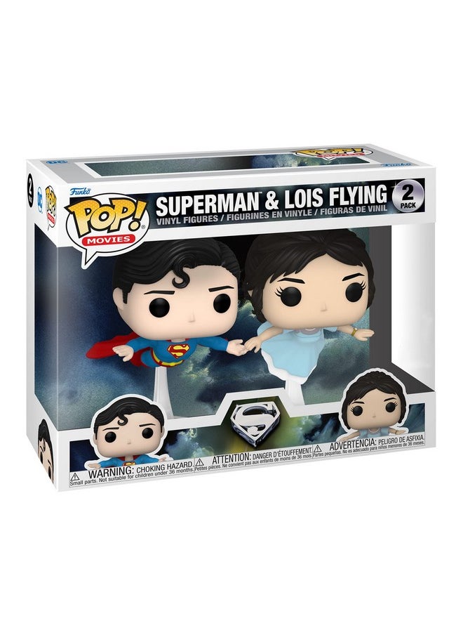 Funko - Superman And Lois Lane Flying Exclusive 2 Pack Figures - Image 1