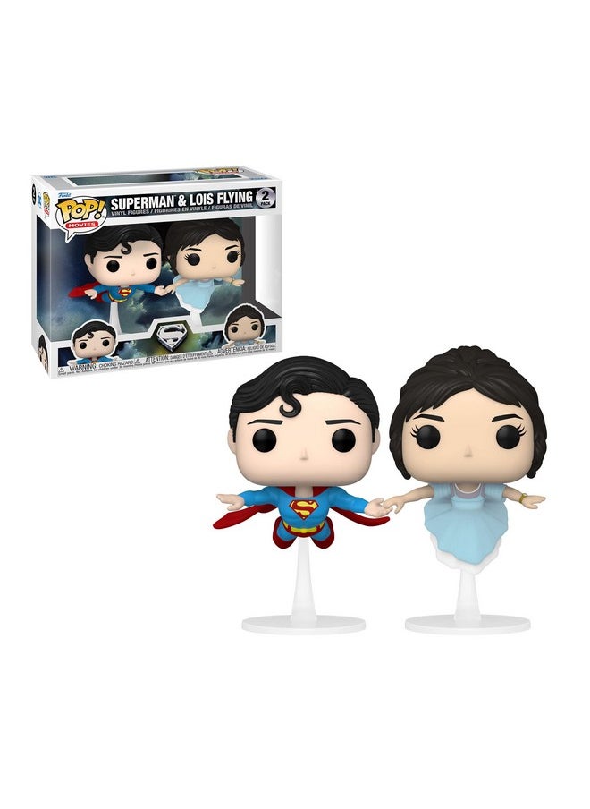 Funko - Superman And Lois Lane Flying Exclusive 2 Pack Figures - Image 1