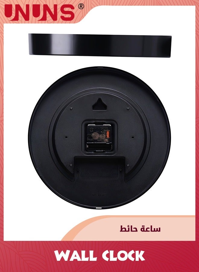 UNUNS Wall Clock,12 Inch Silent No Ticking,Wood Grain Dial Design Numbers and Hands,Perfect For Living Room Bedroom Kitchen Office,Battery Operated - Image 5