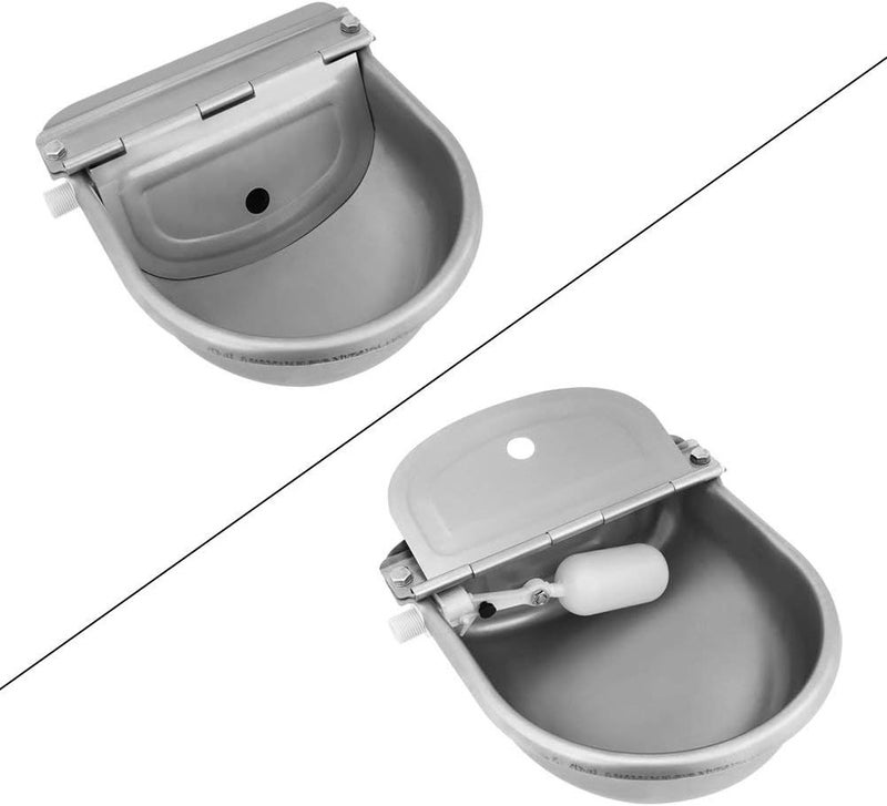 klarako Drinking Bowl for Animal, Stainless Steel Water Trough Bowl Automatic Drinking for Horses Goats Sheep Cattle - Image 2