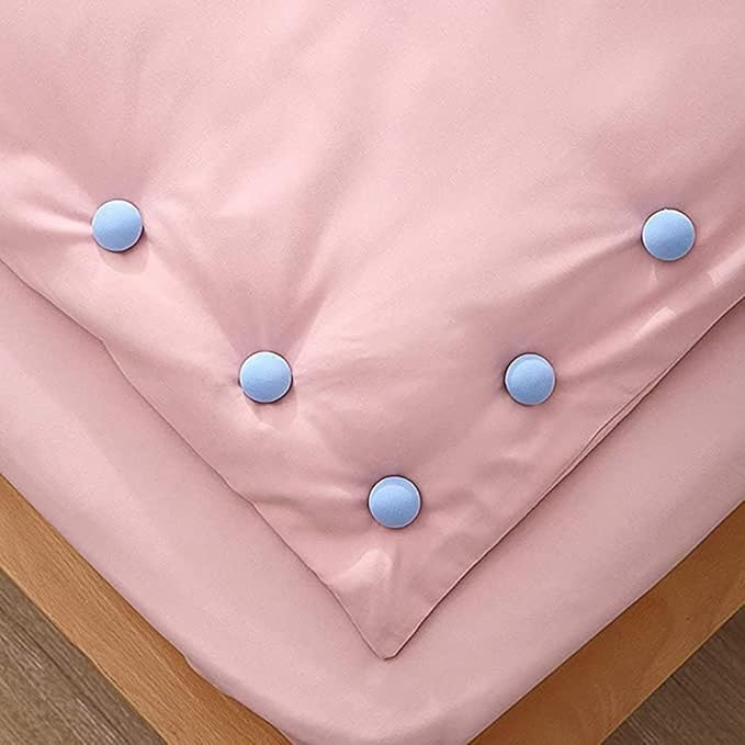 AMENDAS Bed Sheet Clips Sky 12 | Duvet Cover Holding Clips | One-Key Unlock Design | Non-Slip Fixator for Comforter & Quilt | Ideal for Blanket, Bed Sheet, Curtain, Socks, Mattress | Pack of 12 - Image 5