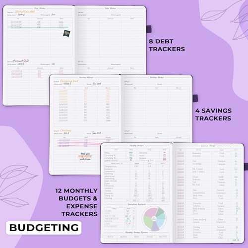 GoGirl Planner PRO Schedule - Undated Planner with Hourly Time Slots, Monthly, Weekly & Daily Organizer, Appointment Book for time Management, 7"x10" Hardcover, Lasts 1 Year - Purple - Image 5
