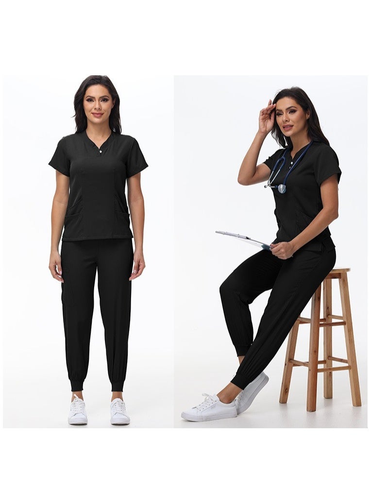 NIBEMINENT Beauty Salon Overalls Dental Nursing  Set Surgical Workwear Hospital Nurse Suit Women Medical Uniform - Image 2