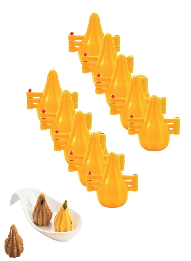 Skytail قالب موداك غانباتي بابا من سكاي تيل، ١٠ قطع مع مفتاح، حشوة موداك سانشا، مكبس موداك بلاستيكي آمن غذائيًا لمهرجان غانيش تشاتورثي، شكل موداك سانشا، حشوة شوكولاتة، كيك، كب كيك، زلابية - Image 1