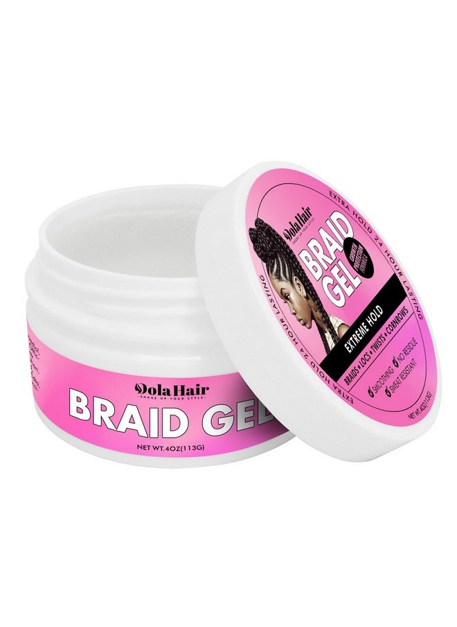Dolahair Braid Gel Braiding Gel Extra Hold Extreme Hold For Natural Hair Lock Gel For Dreads Braiding Jam For Braiders For Retwist  - Image 2