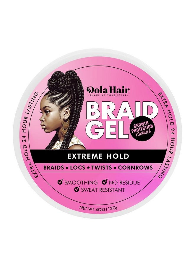 Dolahair Braid Gel Braiding Gel Extra Hold Extreme Hold For Natural Hair Lock Gel For Dreads Braiding Jam For Braiders For Retwist  - Image 1