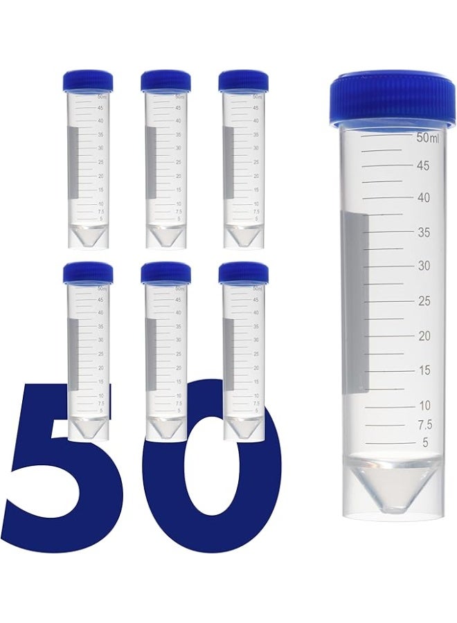 Protect Centrifuge Tubes 50ML ,Self Stand With Screw Cap - Image 2