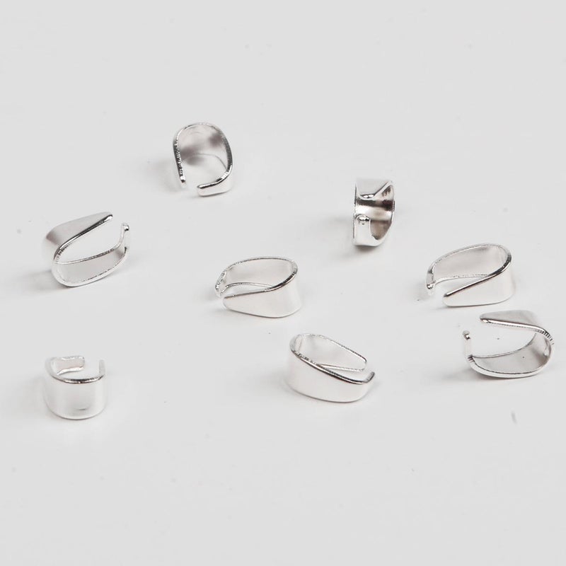 Cross-border best selling 4 × 9mm iron melon buckle hanging claw buckle fork buckle wrong mouth DIY jewelry accessories materials wholesale White K