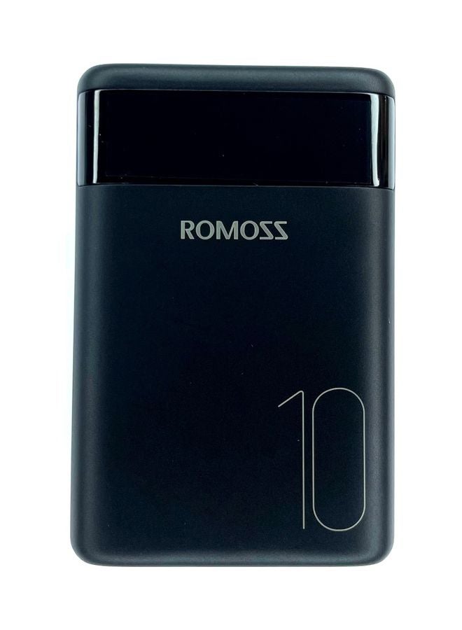 ROMOSS 10000.0 mAh Ares 10 Portable Power Bank Black - Image 1