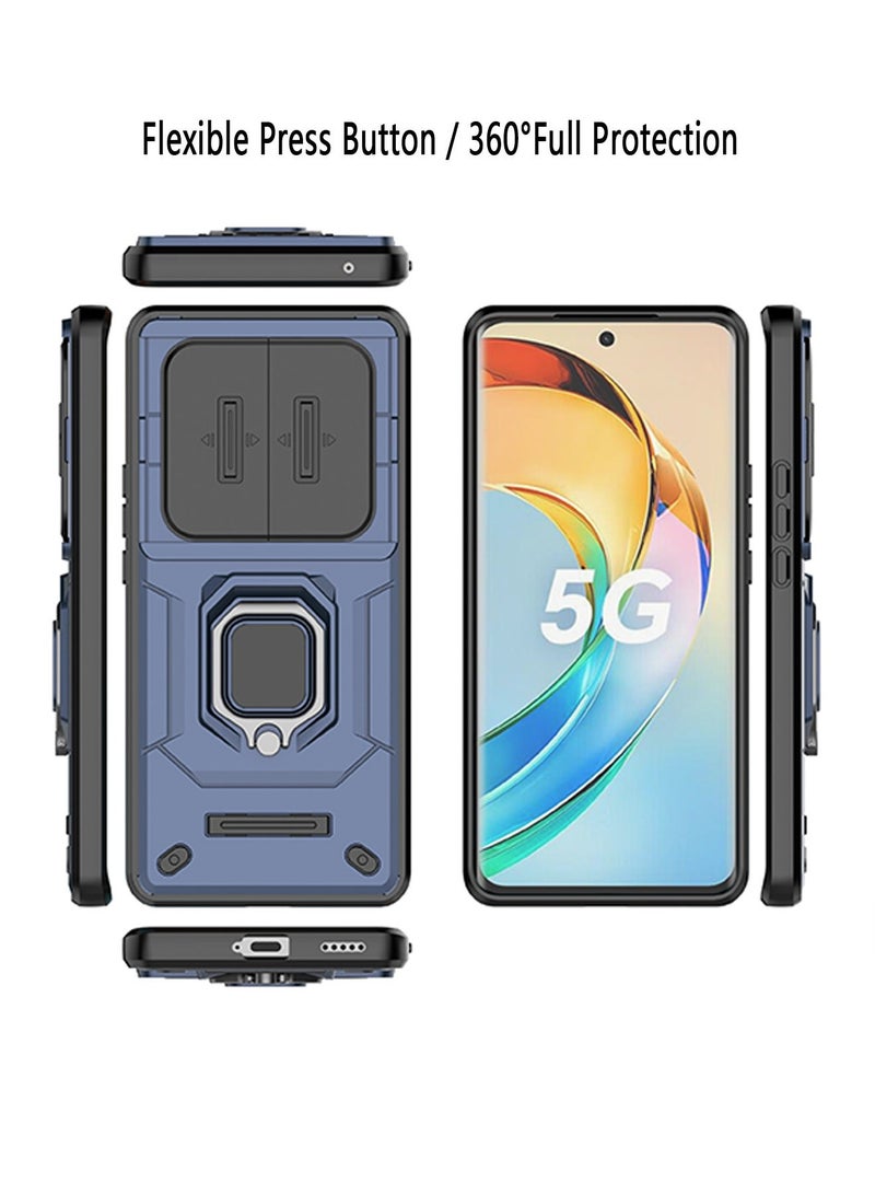 X-level غطاء حماية لهاتف Honor X9b/X50 5G مع حامل حلقي وظهر مدرع متين ومضاد للصدمات ومضاد للخدش وغطاء خلفي مريح الملمس لهاتف Honor X9b/X50 5G - Image 2