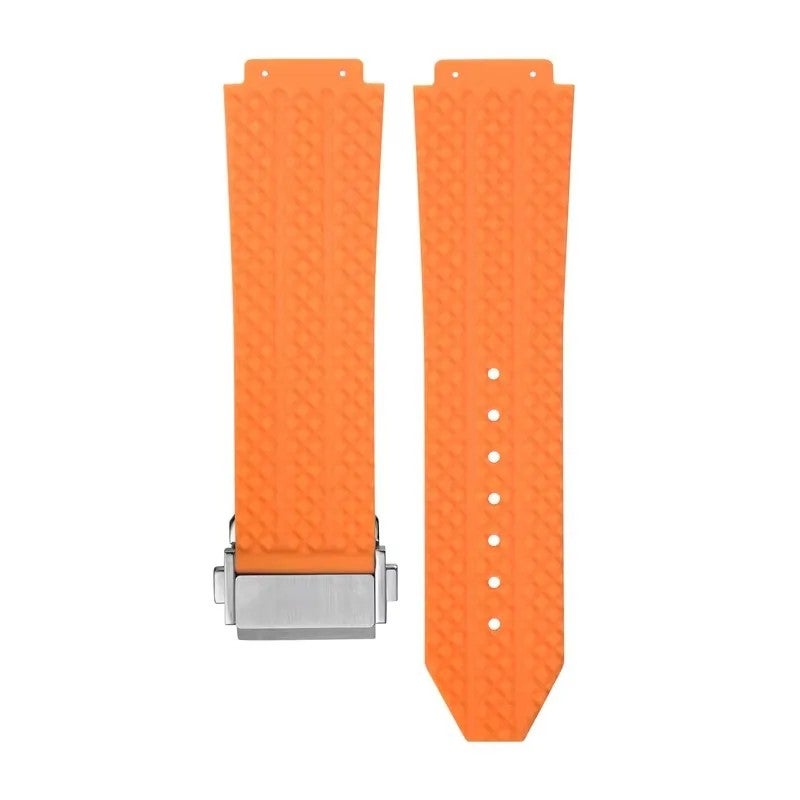Bluejw Silicone Rubber Watch Bands 25X19X22mm Strap Replacement for Hublo Big-bang Sport Diving Wrist Loop for Men and Women - Image 1